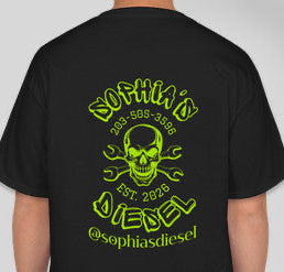 Sophia's Diesel T-Shirt Black + Green